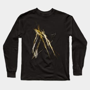 Abstrakt 2 - Gold & Silber LowPoly Long Sleeve T-Shirt